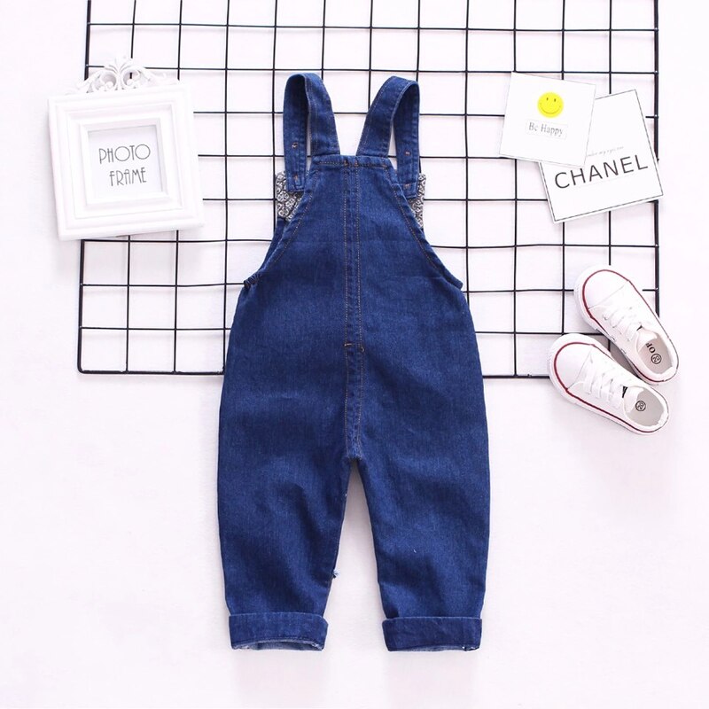 Ienens 1-3Y Baby Overalls Jongens Meisje Jeans Tuinbroek Peuter Infant Denim Lange Broek Kids Jongen Jeans Jumpsuit Kinderen Broek