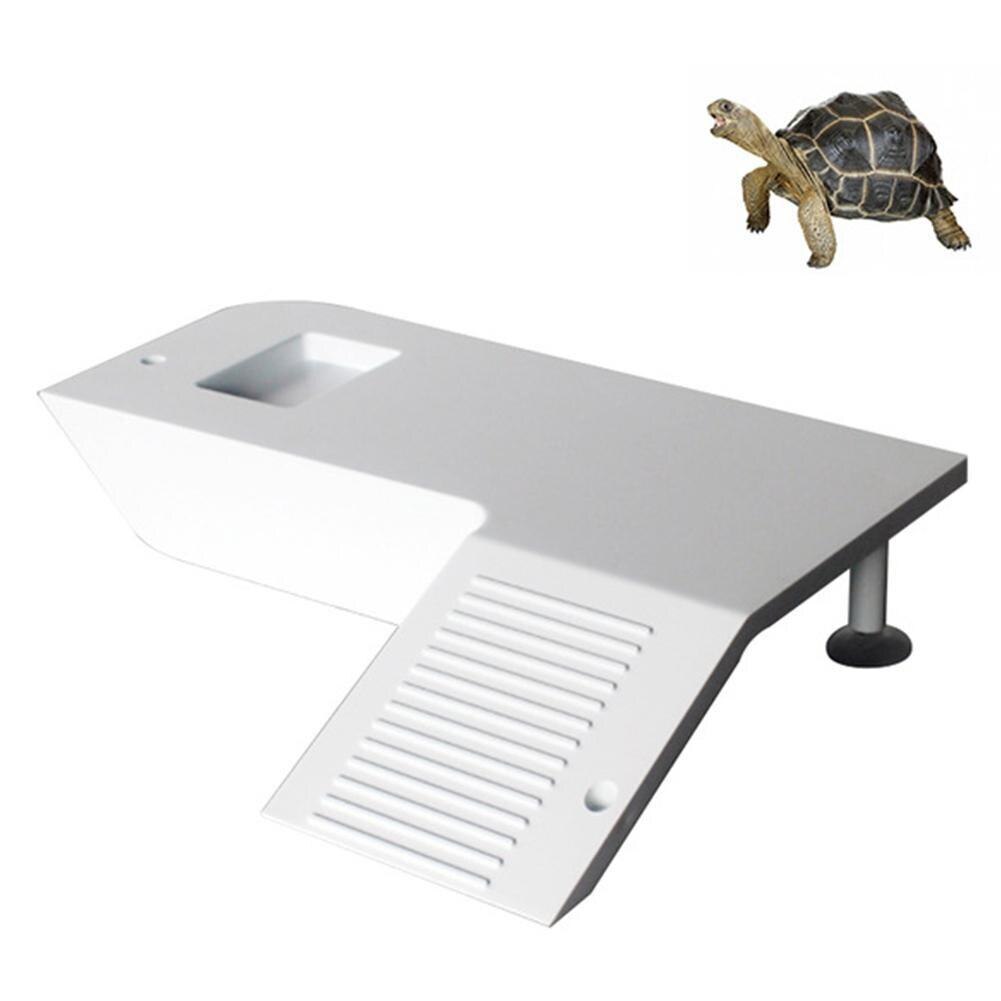 Turtle Frog Floating Island Aquatic Pet Reptile Supplies Aquarium Ornament Turtle Pier Reptile Habitat: white