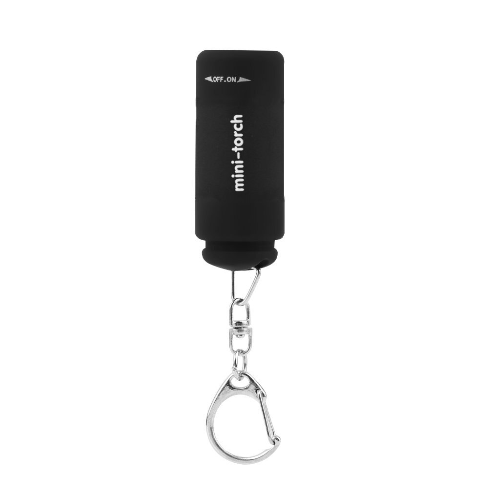 Suosittu mini avaimenperä taskulamppu usb ladattava led-valo taskulamppu lamppu 0.3w 25lm monivärinen mini taskulamppu