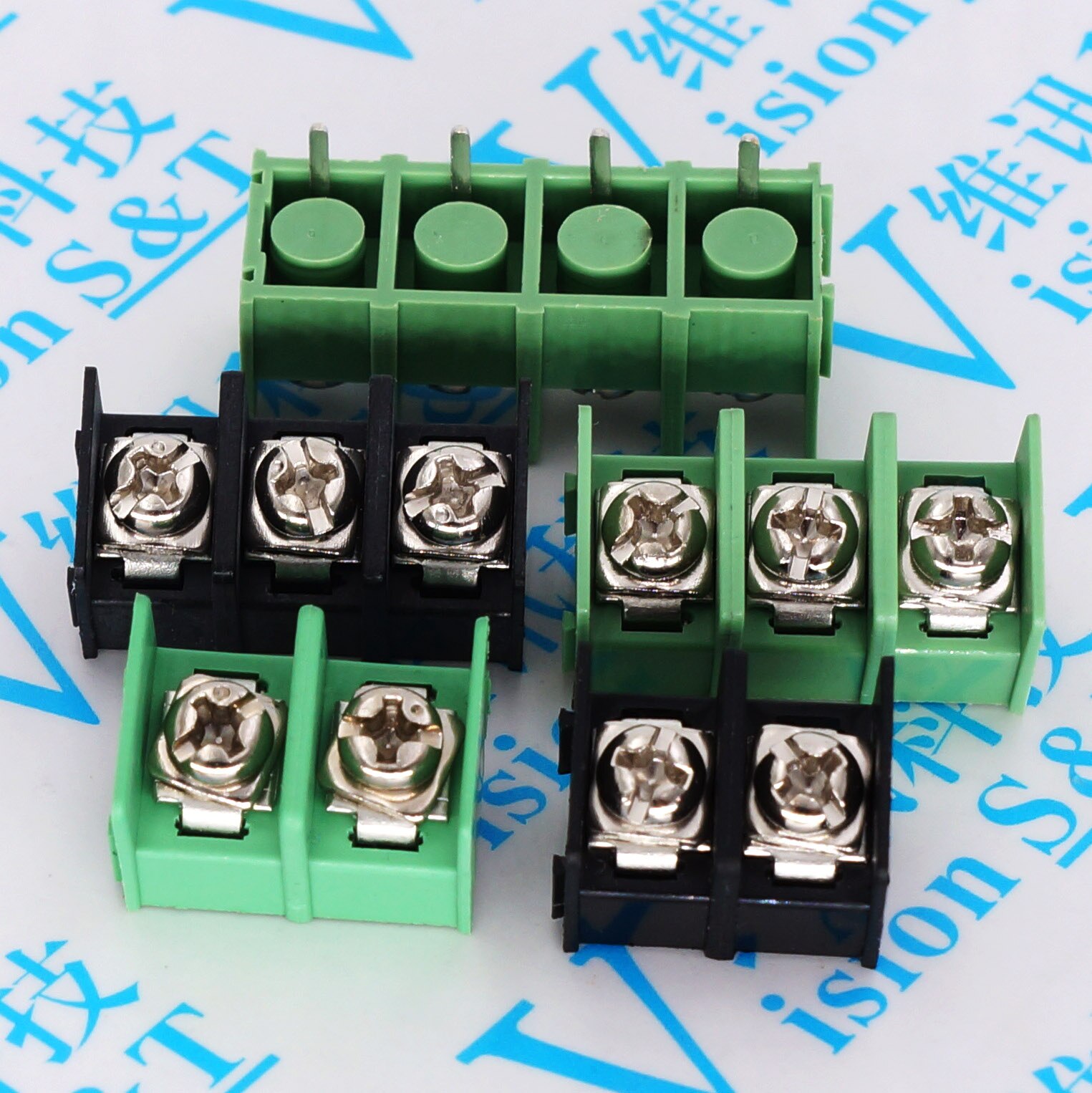 Connecteurs bornier Pcb à vis, 10 pièces x KF7.62mm-2/3/4Pin 300V 20A 7.62mm