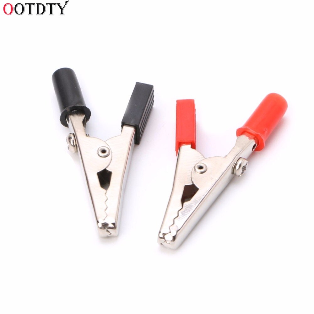 Morsetti a coccodrillo isolati da 10 pezzi morsetti a coccodrillo per test cavi in plastica 52mm