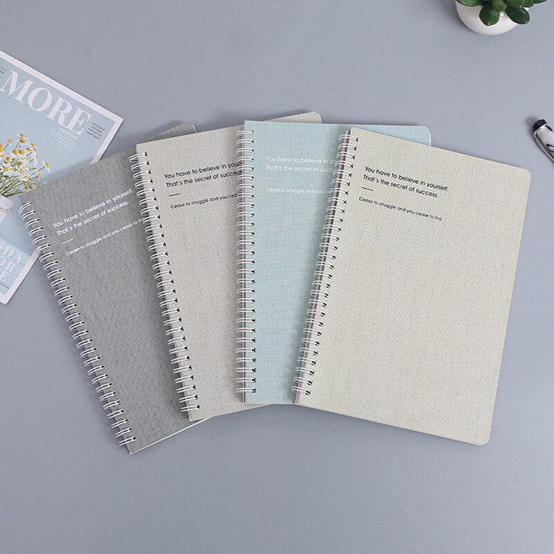 A5 Creativity Simple Coil Notebooks Office Business Diary Book School Supplies Stationery Notepad Daily Work Journal