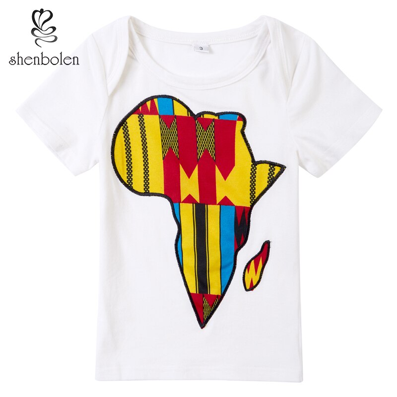 African clothes for kids cotton material T-shirt+ ... – Vicedeal