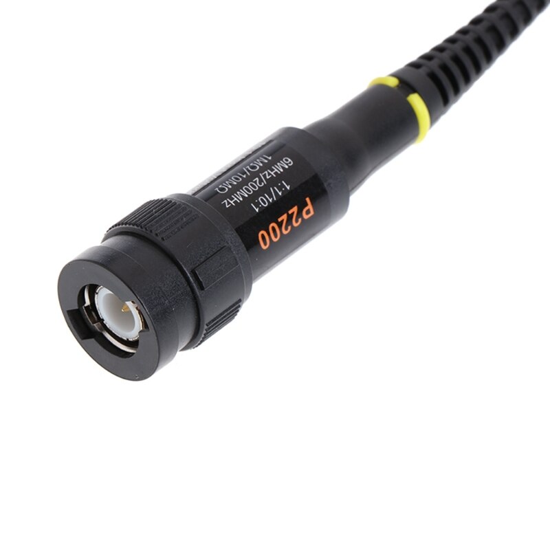 1X 10X P2200 200MHz High Precision Oscilloscope Probe Alligator Test Clip with Adjustable Attenuation Rate L15