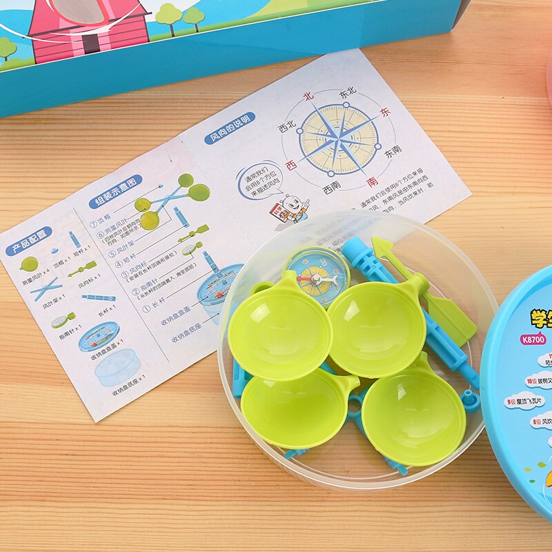 1 unds/pack, veleta fasining de plástico interesante DIY para la dirección del viento para niños, Educación Física y Matemáticas