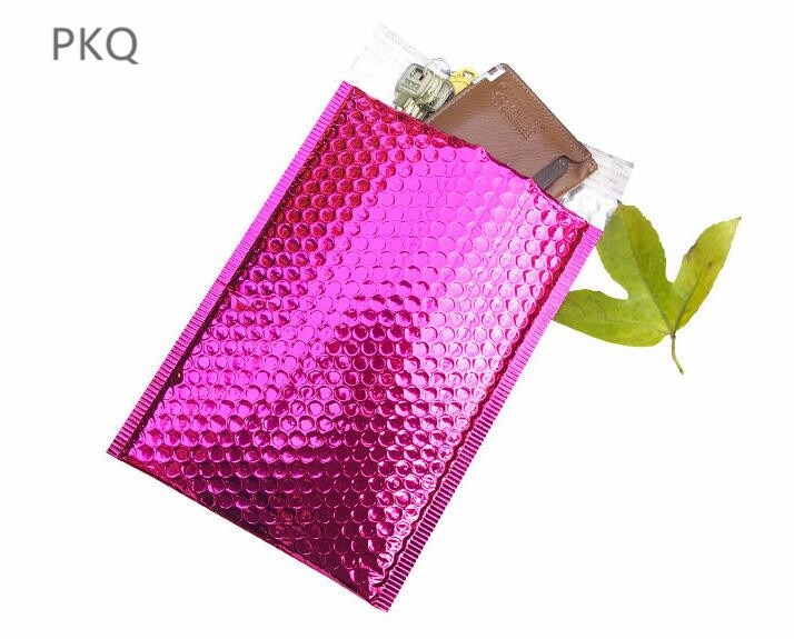 Gewatteerde enveloppen 50 stuks roze poly bubbelmailers gewatteerde enveloppen bulk bubble gevoerd wrap polymailer zakken bubble mailers (kleur: blauw - 50 stuks, maat: 15 x 20 cm