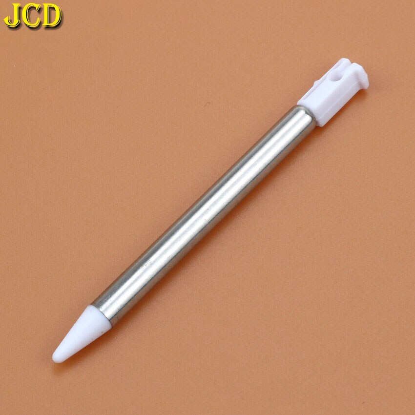 JCD-Juego de lápiz táctil de pantalla táctil de Metal retráctil de 5 colores para Nintendo 3DS, accesorio para juegos NDSi NDSL, 1 Uds.: Blanco