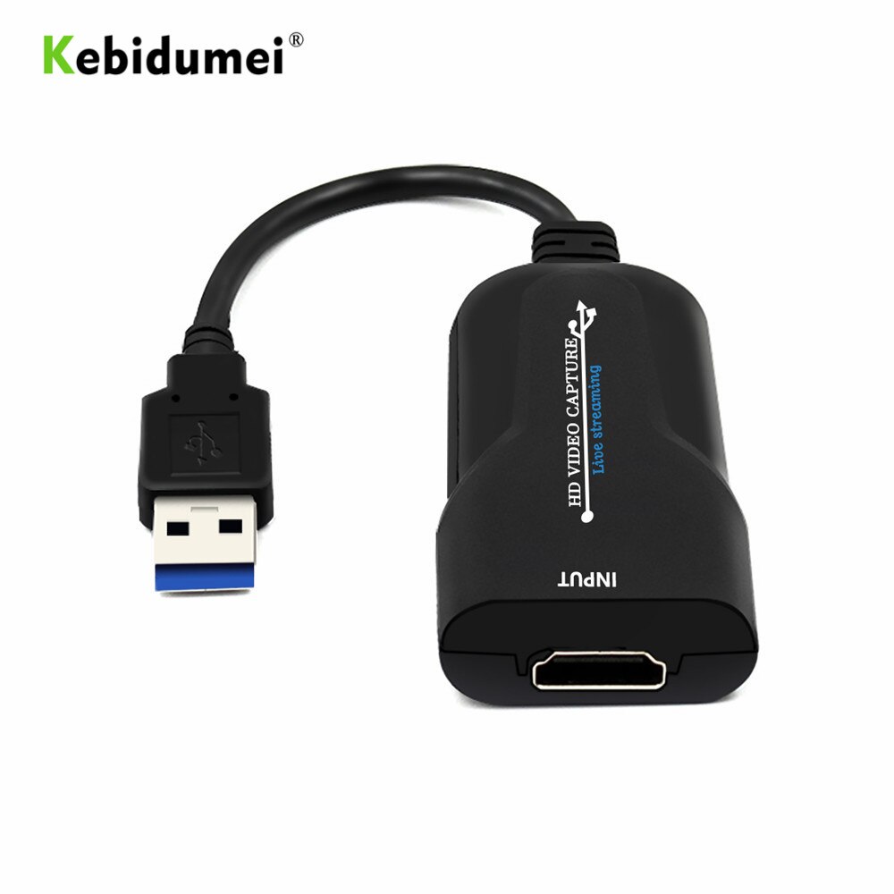 kebidumei USB 3.0 Video Capture Card Support HD 1080p 60fps Recording Convenient Compact HDMI To USB Game Capture Card