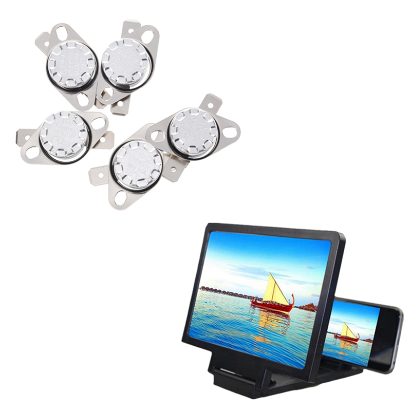 5X KSD301 Nc Thermostaat Schakelaar 105 Celsius 250V Met Screen Vergrootglas 3D Smart Mobiele Telefoon Films Versterker
