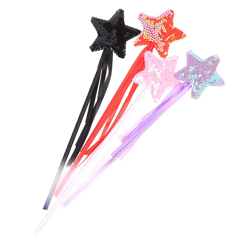 2 Stuks Willekeurige Leuke Vijfpuntige Ster Fairy Toverstaf Magic Stick Partij Speelgoed Voor Kids