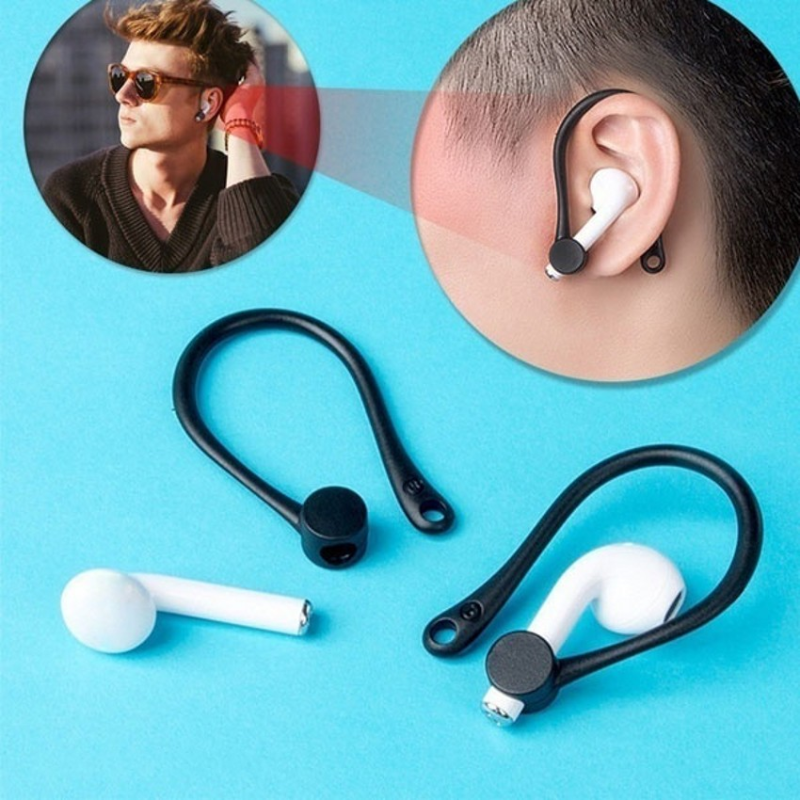 Anti-lost Silicone Ear Hook for Apple Airpods 1 2 Bluetooth Headset Ear Tips Hook Adapter for Sport Business Earbuds Accessorie