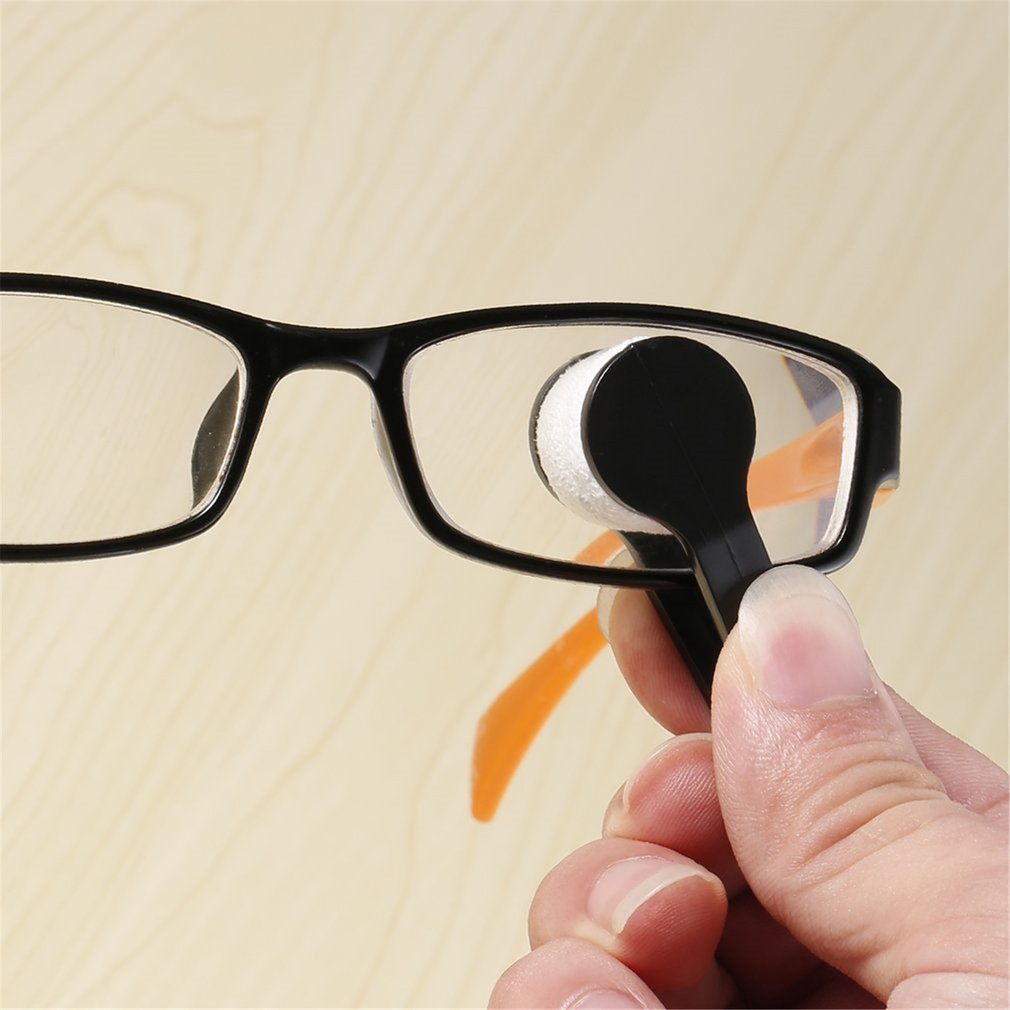 2pcs Portable Glasses Eyeglass Spectacles Cleaner Useful Microfiber Spectacle Glasses Clean Wipe Multi-Function Cleaning Tool
