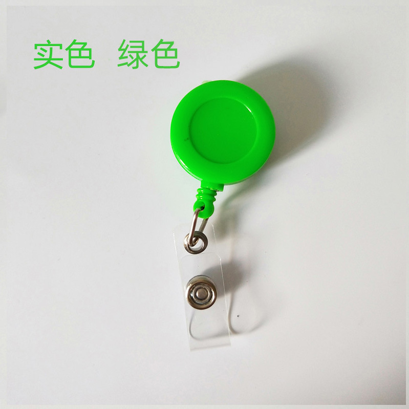 Intrekbare badgehaspel Medische werknemer Werkkaart Clip Arts Verpleegkundige ID Naamkaart Display Tag Personeelskaart Badgehouder Accessoires: Licht Groen