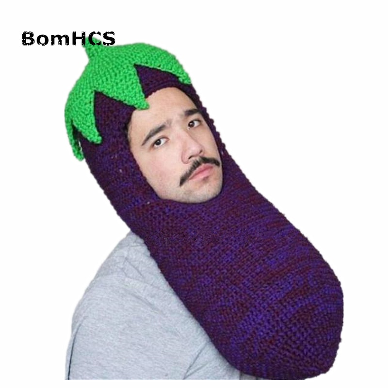 Bomhcs hauska pipo 100%  käsintehty neulottu hattu uudesti halloween juhla syntymäpäivä joulu