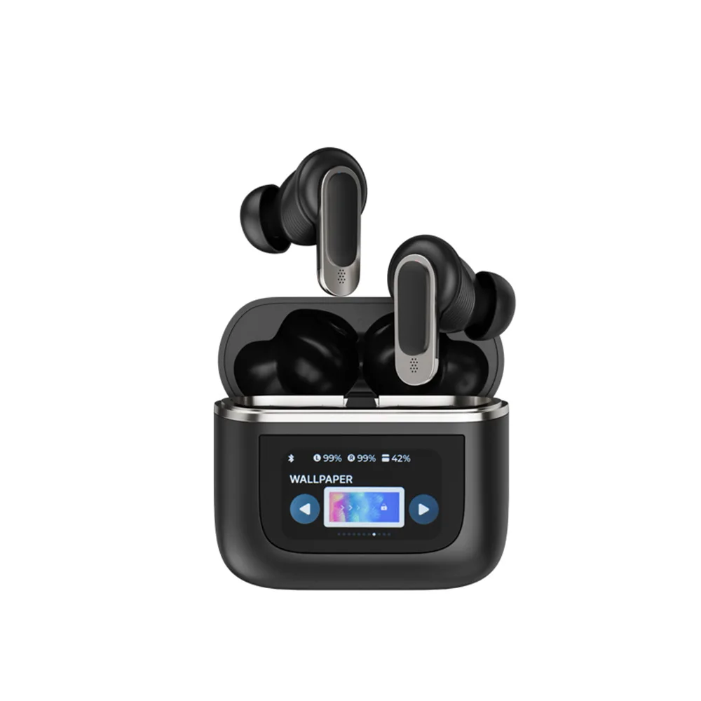 BlitzWolf-auriculares BW-FYE16 TWS con pantalla LED, cascos con bluetooth, pantalla táctil colorida, cancelación activa de ruido, vida útil de 32h