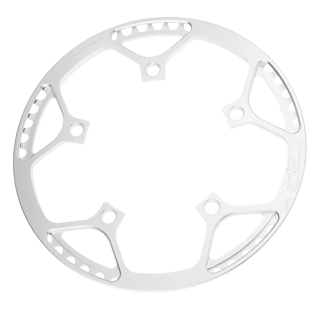 Bicycle Chainring Narrow Wide Chain Ring Sprockets Cranksets Guard Protector 130mm BCD - Bike Accessories: Silver 53T 