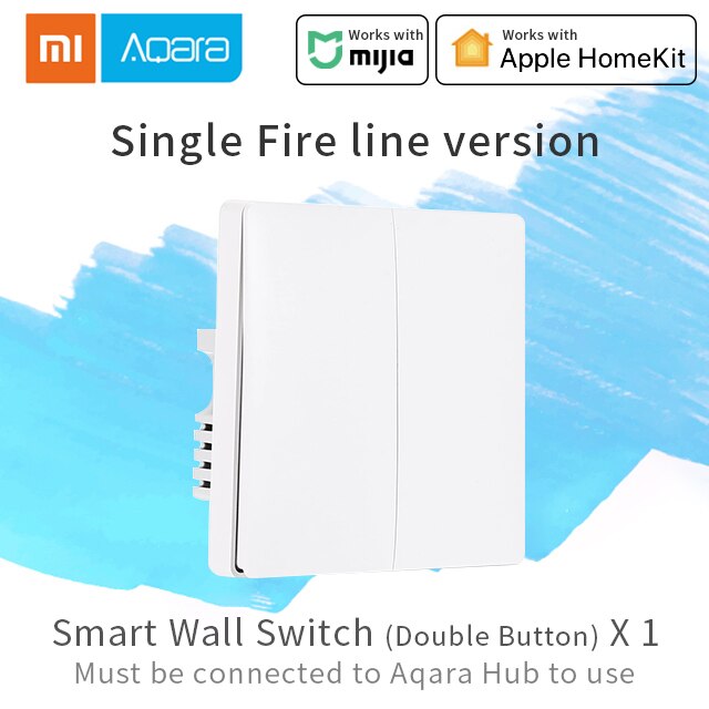 Xiaomi Aqara Water Leak Sensor IP67 Water Immersing Sensor Zigbee connection Smart Home accessories work with Mi Hub gateway 3: Wall switch