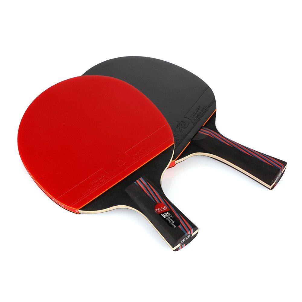 Material de fibra de carbono, película de tenis de mesa, doble Espina, nivel de entrada, raqueta de tenis de mesa, bolsa Original de goma, Ping Pong