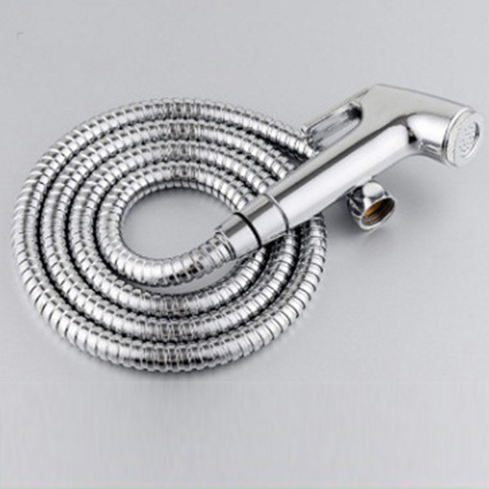 Toilet Handheld Bidet Spray Shattaf Kit Sprayer Shower Hose Rack Jet Hygiene Set