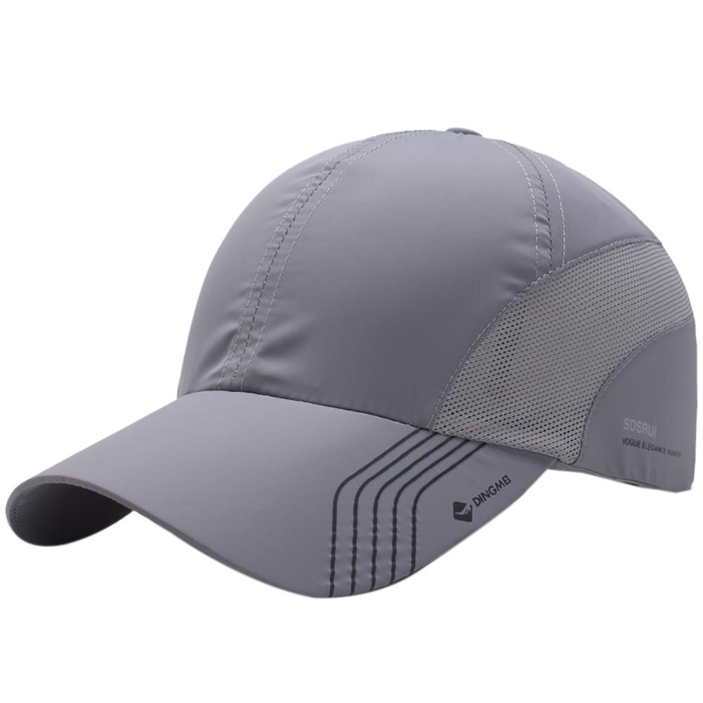 Gorra de béisbol lisa y ajustable para hombre y mujer, gorro de béisbol liso de perfil bajo, gorra de bola lisa con Cierre trasero de malla, gorro de algodón para papá: Gris