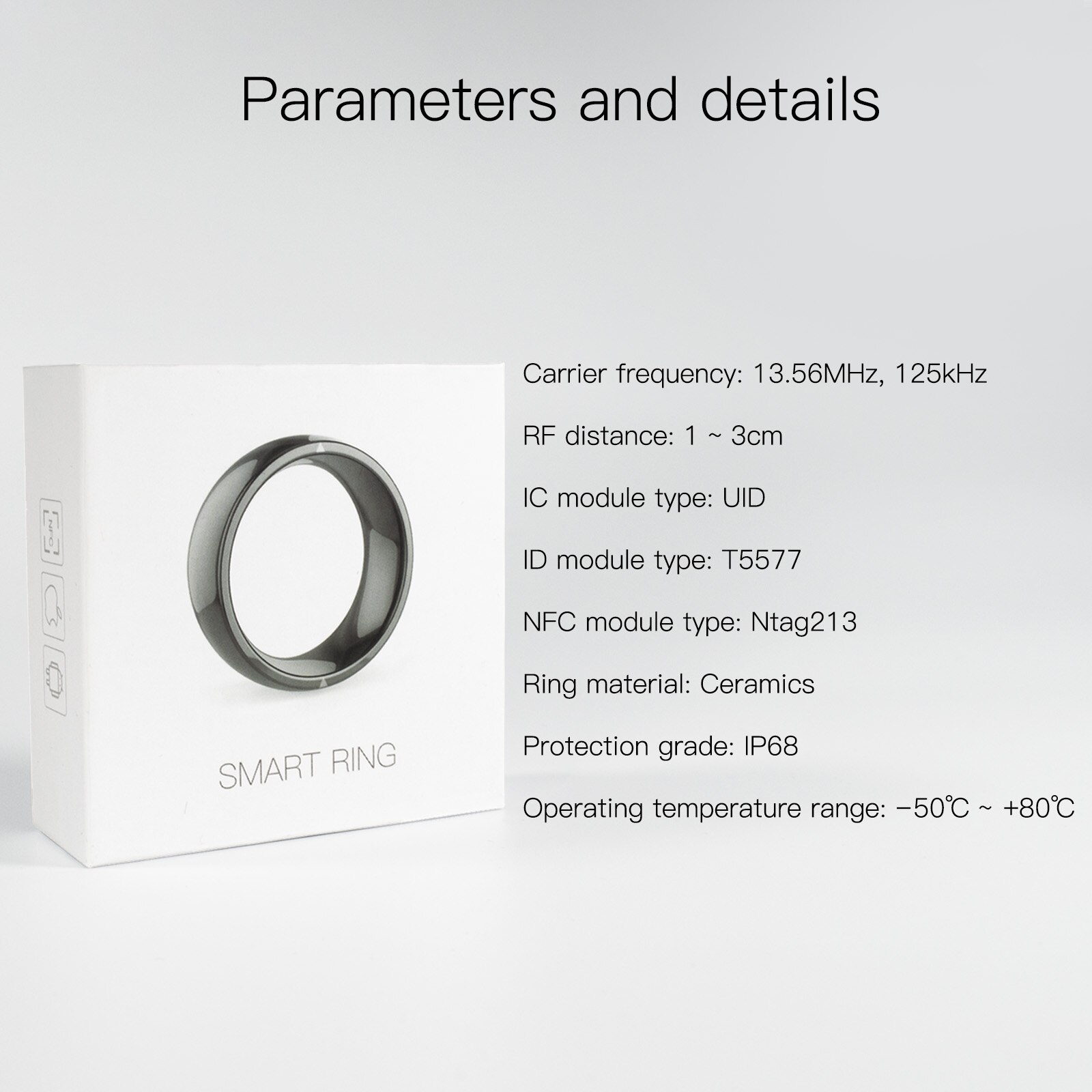 Jakcom  r4 smart ring match til rfid smart nøgleblok lte breakout board 5mm super pvc bakke nfc brugerdefineret elektronisk vægt