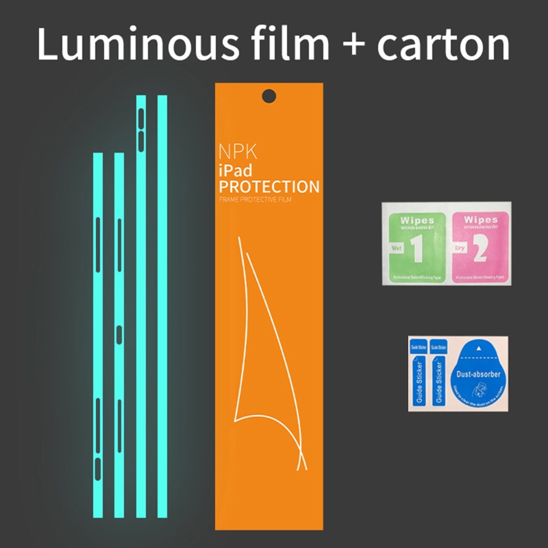 Tablet Frame Protector Film Luminous PVC for ipad Series Side Films Compatible Mini 6 Pro Anti Scratches