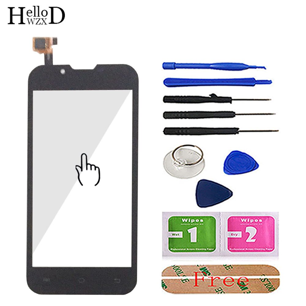 PANTALLA TÁCTIL PARA Azumi A50C Smartphone cristal táctil frontal pantalla táctil digitalizador Panel Sensor de lente herramientas adhesivas