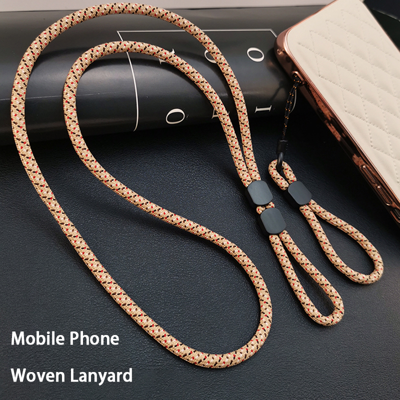 Lanyard Mobiele telefoon Pols Handriem Koord om het mobiele touw op te hangen voor mobiele smartphone Schouder Telefoonketting Sleutelriem voor iPhone