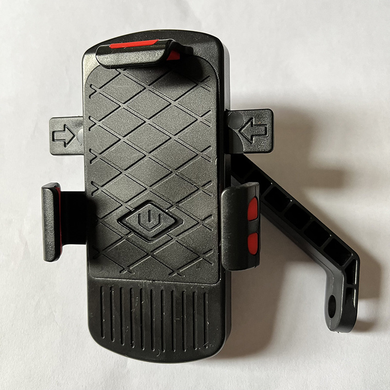 Soporte para teléfono de bicicleta, soporte para teléfono móvil para motocicleta, soporte para teléfono móvil, accesorios para bicicleta de montaña, accesorios para ciclismo: Rojo