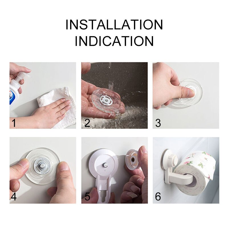 Wall-Mounted Toilet Paper Holders Self-Adhesive Toilet Tissue Hanging Racks Easy-Install Convenient Bathroom Fixture Supplies