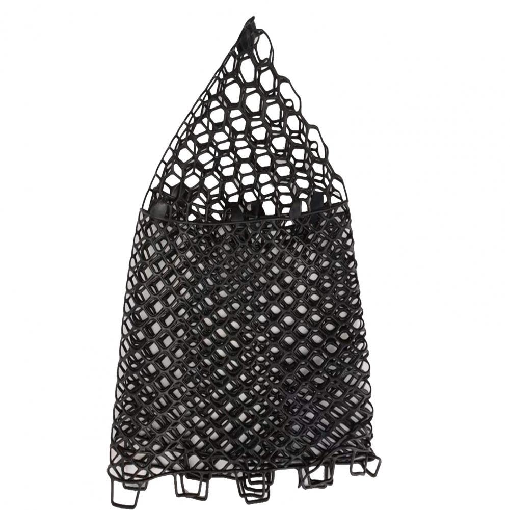 Visnet Rubber Vis Vangen Netto Grote Ruimte Flexibele Functionele Winkelhaak Gratis Vissen Schepnet Vervanging:  Black 47