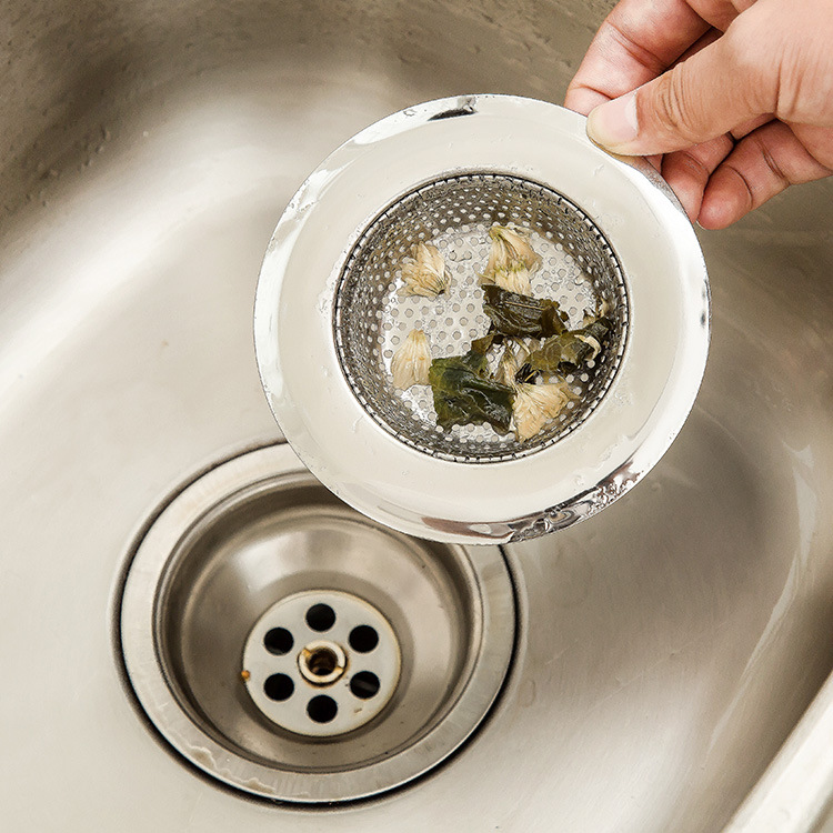 Kjøkkenvask silproppdeksel rustfritt stål tjener hårfanger felle gulv avfall plugg vask filtre lavabo