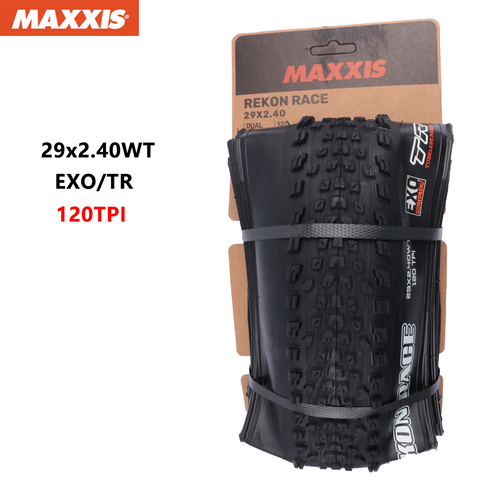 MAXXIS REKON RACE(M355RU)27.5x2.0/2.25/2.35 29x2.25/2.35/2.4WT/2.4 pneu pliant de vélo Anti-crevaison Fetus XC pour vtt: Black