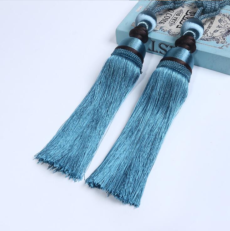 Rideau boule suspendu avec pompon, brosse à cravate, accessoires pour la maison: NO 10
