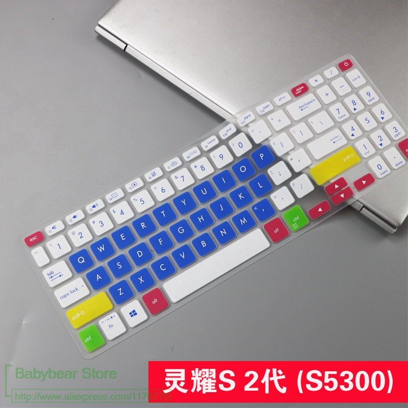 Til asus vivobook 15 r564da r564ub r564 r564ua r564fa r564u r564 da ub ua  fa 15.6 tommer tastaturbeskytter skin cover 15 tommer: Candyblue