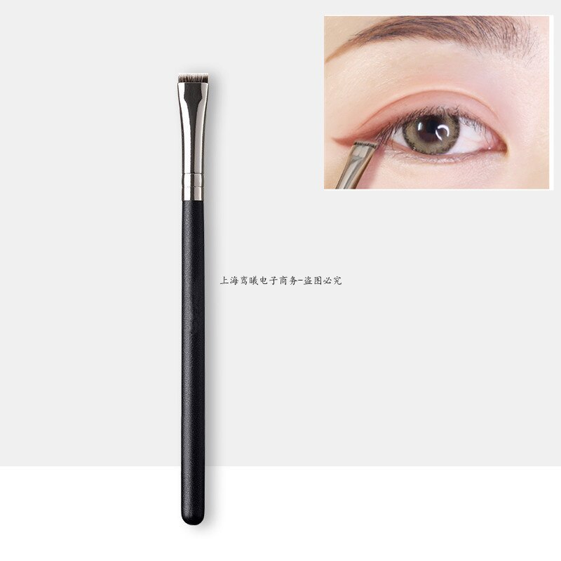 Jaf 1 stk øjenmakeup børste flad eyeliner øjenbryn blending beauty make up børste blødt nylon hår 3 farver til vælg 07 shye: 06