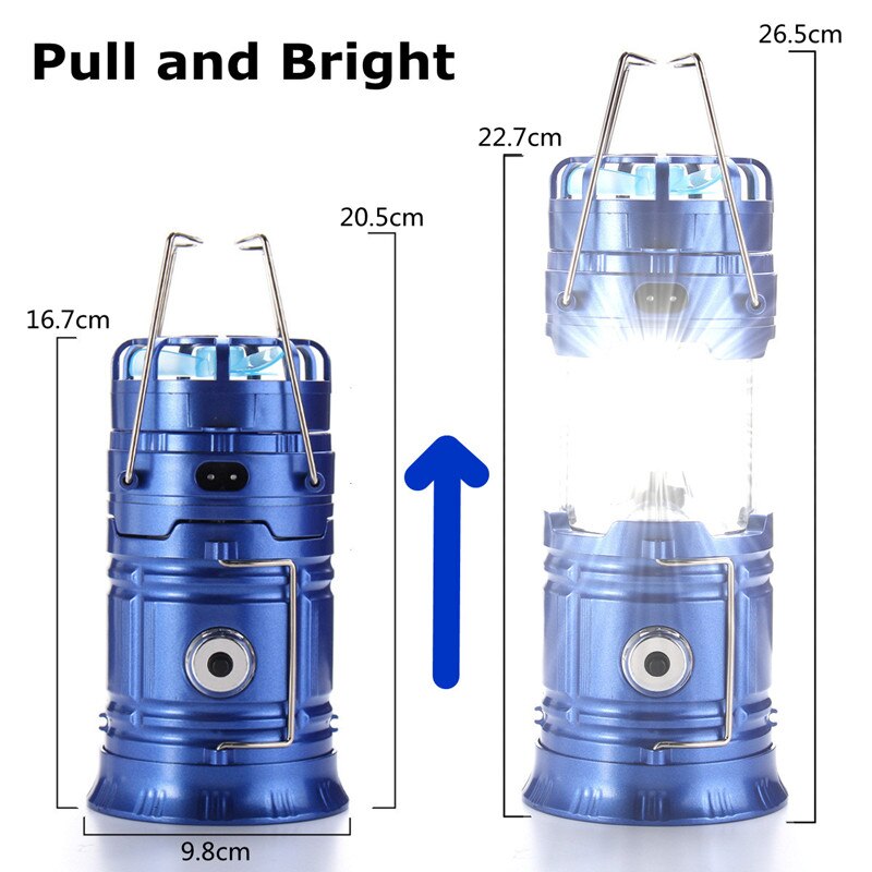 Kamp Lamp Led Camping Licht Solar Oplaadbare Zakla... Grandado