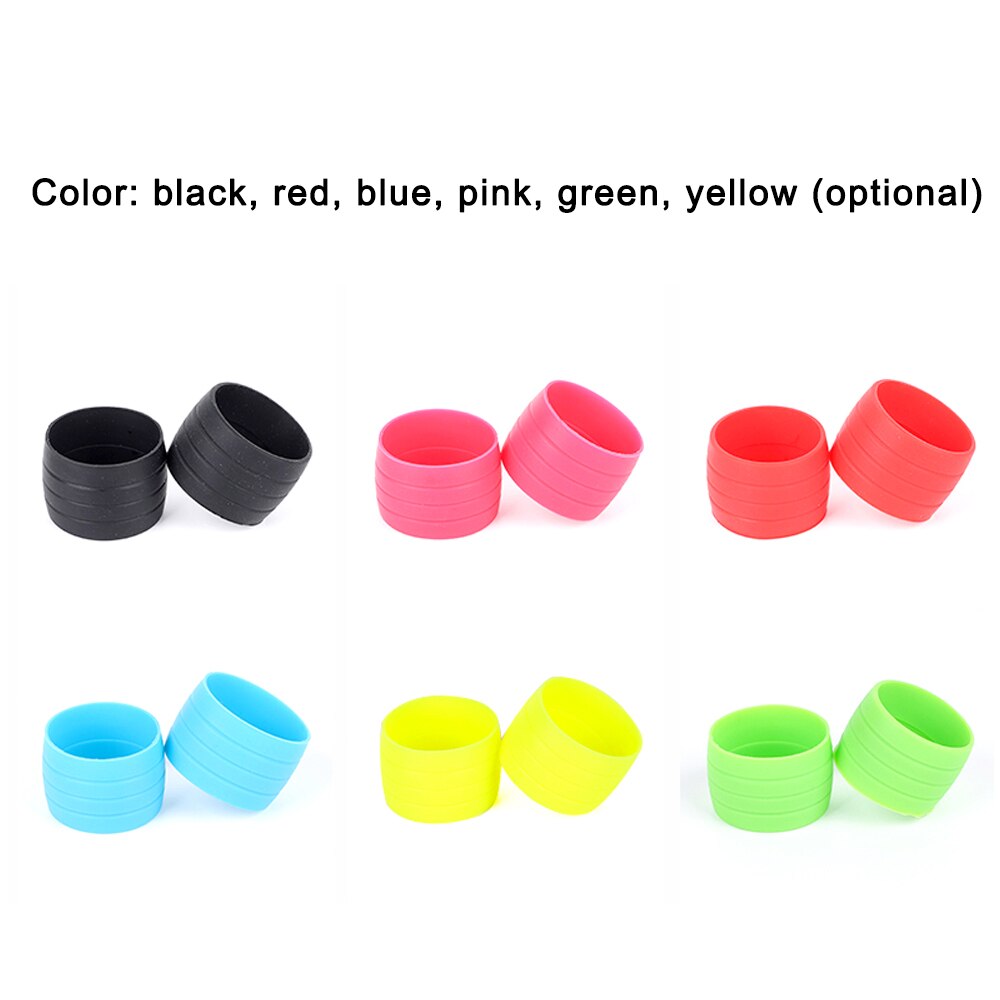 1 Paar Siliconen Plug Racefiets Stuur Fiets Stuur End Bar Tape Vaste Ringen Beveiligingen Mouwen Fietsen Accessoires