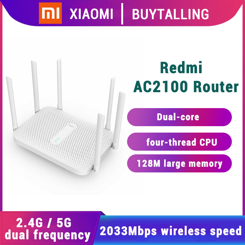 Xiaomi Redmi AC2100 Wifi Router Gigabit 2.4G 5.0Ghz Dual-Band 2033Mbps Wireless Router Wifi Repeater