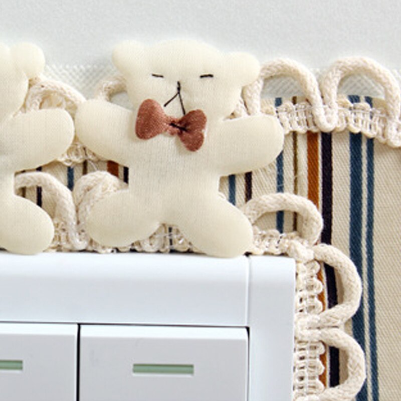 Switch Sticker Cute Lace Switch Protection Cover Dust-proof Switch Cover With Mobile Phone Pocket Lamp Holder Decoration