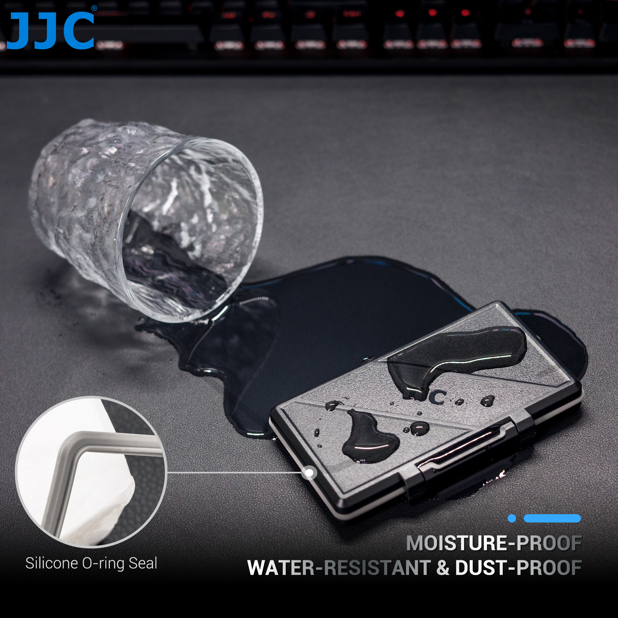 Jjc 36 slots sd/micro sd/tf cartão caso titular para 24 x microsd/tf & 12 x cartões sd à prova dwaterproof água durável cartão de memória caixa dura
