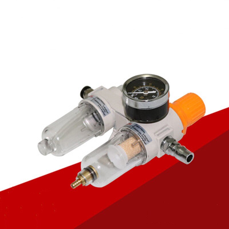 Air Compressor Luchtfilter Regulator Olie Waterafscheider Trap Filter Regulator Valve Automatische Afvoer Lubricator Manometer