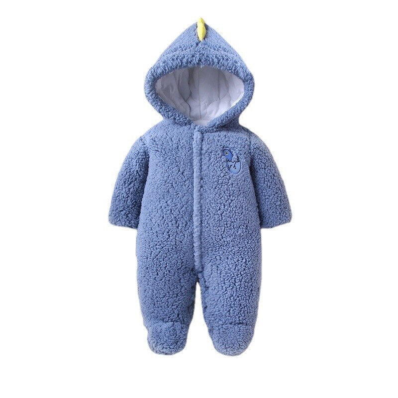 Macacão de algodão para bebês recém-nascidos, roupa de neve para inverno meninos e meninas, macacão infantil, 0-12 meses, novo, 2021: blue / 6 m