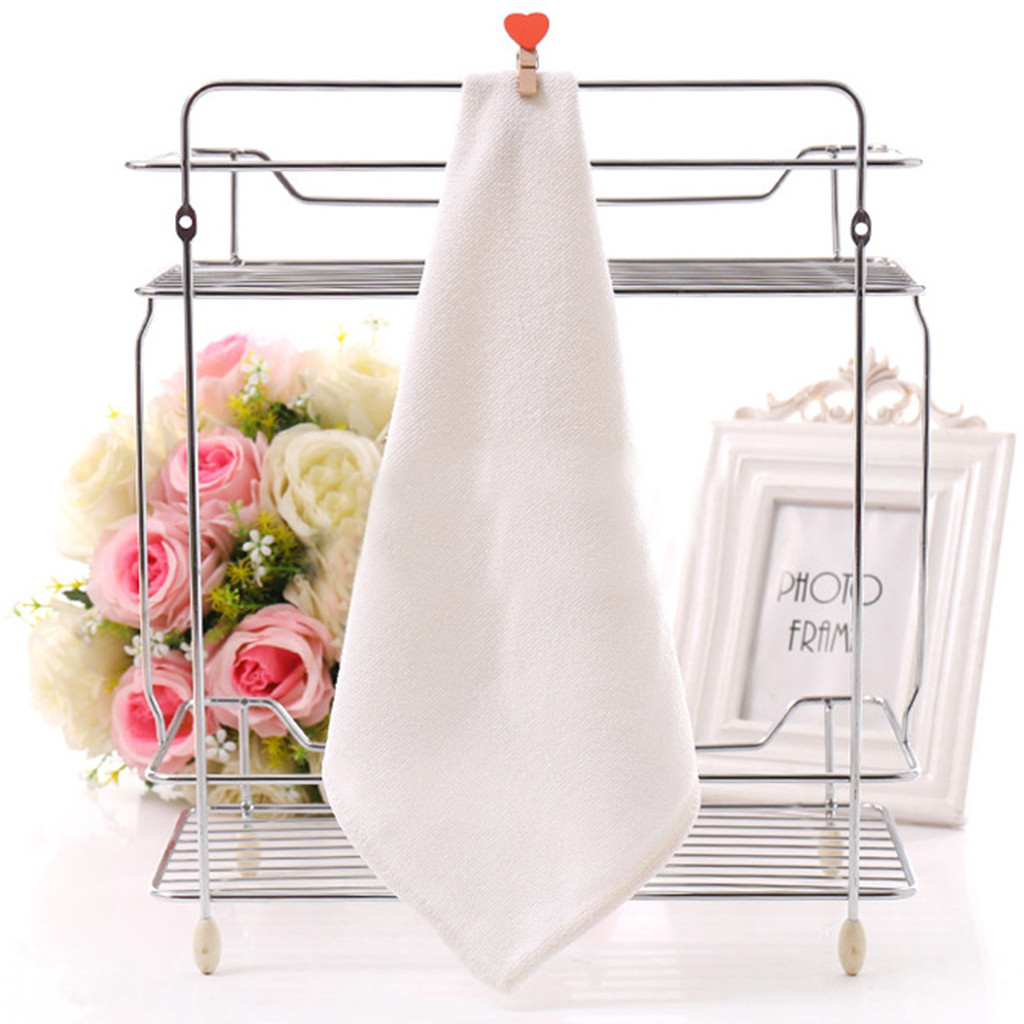 10 Stuks 25*25Cm Vierkante Effen Kleur Microfiber Zachte Gezicht Handdoek Katoen Haar Hand Badkamer Handdoeken 25*25Cm