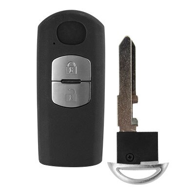 OkeyTech für Mazda 3 5 6 CX5 CX7 CX-5 Atenza Clip Clever Auto Auto Schlüssel Karte Abdeckung Hülse Ersatz fob mit Notfall Schlüssel Klinge: art 1 einstellen