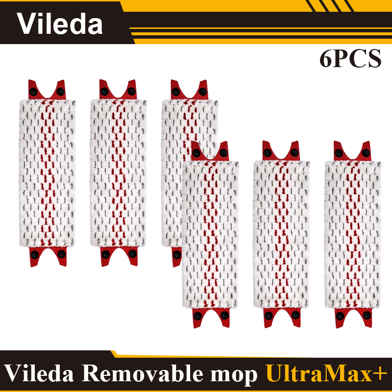 For Vileda UltraMax Microfiber Floor Mop Pad Reusable Flat Spin Mop Cloth Replacement Quick Drying Machine Washable: light yellow
