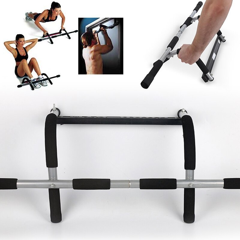 110kg Wall Horizontal Bars Steel Pull-up Horizontal Bar Adjustable Exescise Training Bar Sport Home Fitness Equipment HWC: Default Title