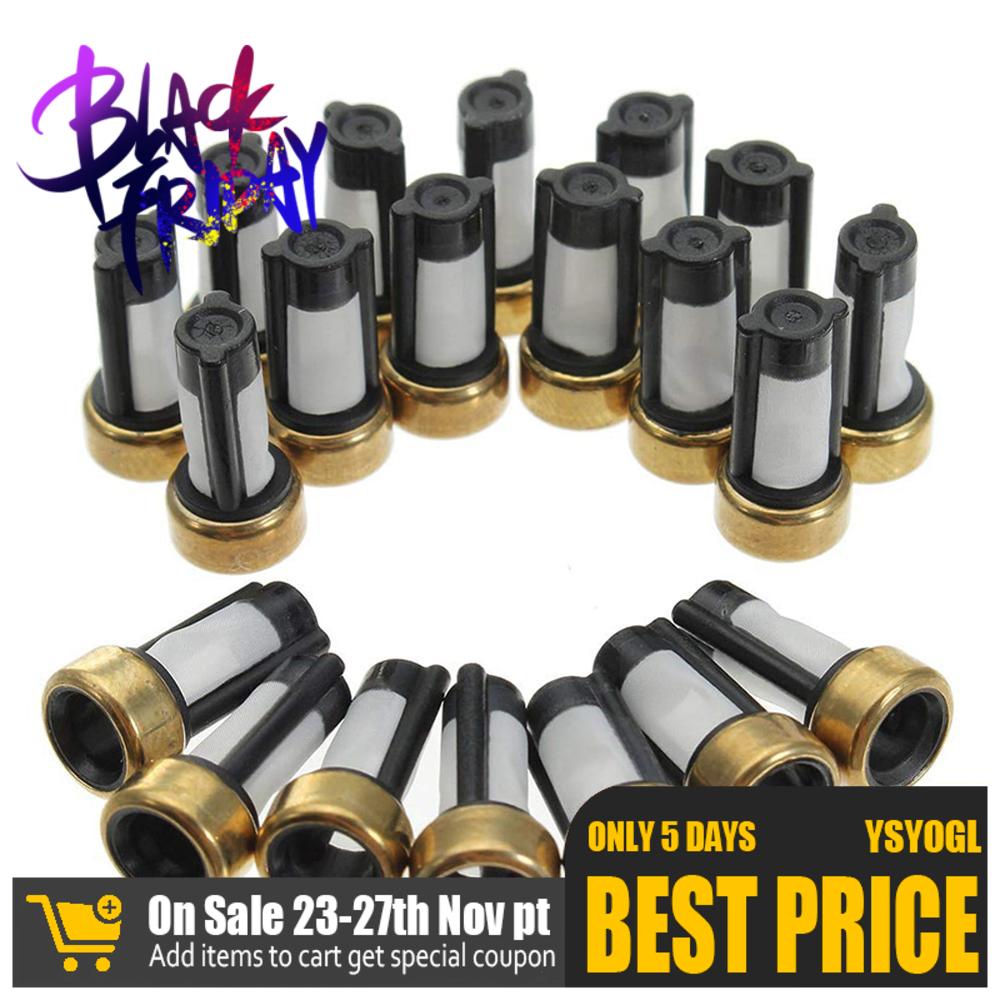 20PCS Universal Auto fuel injector micro filter Case12*6*3mm basket fuel injector filter for bosch injectors Fuel Inject Parts