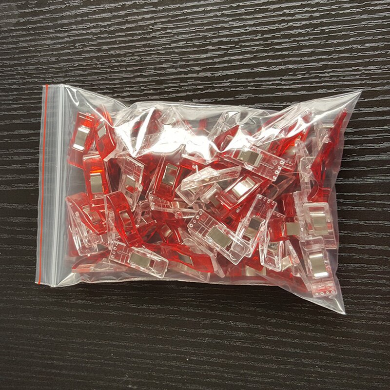 Pinzas de plástico Multicolor para trabajos, pinzas de tela, herramientas de costura de dobladillo, accesorios de costura, 20 unids/paquete