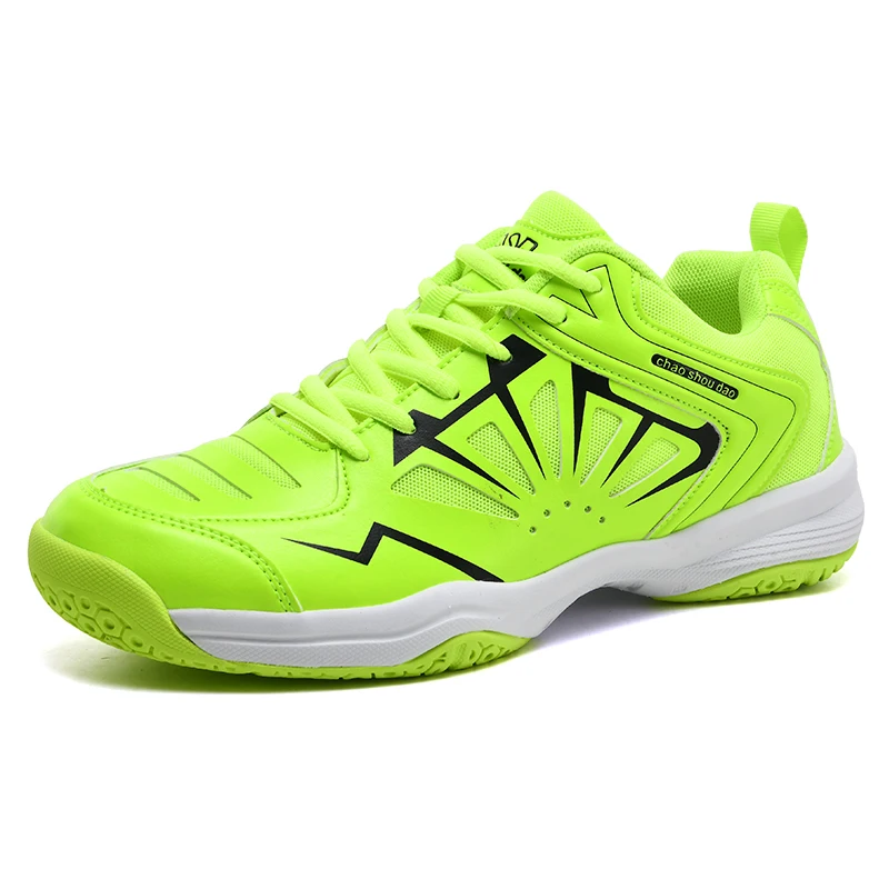 Chaussures de Badminton pour hommes, chaussures de Tennis de Table résistantes à l'usure, baskets d'extérieur antidérapantes pour Couple, chaussures de volley-ball de